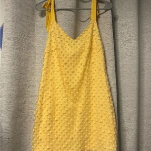 Blue Rain Yellow Mini Dress